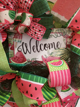 Load image into Gallery viewer, Welcome Watermelon Wreath
