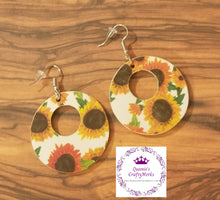 Load image into Gallery viewer, Handcrafted Open Circle Wood Earrings
