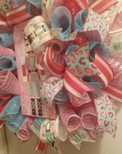 Load image into Gallery viewer, Pink/Red/Turquoise Nutcracker Wreath
