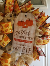 Load image into Gallery viewer, Pumpkin Pie Themed Wreath
