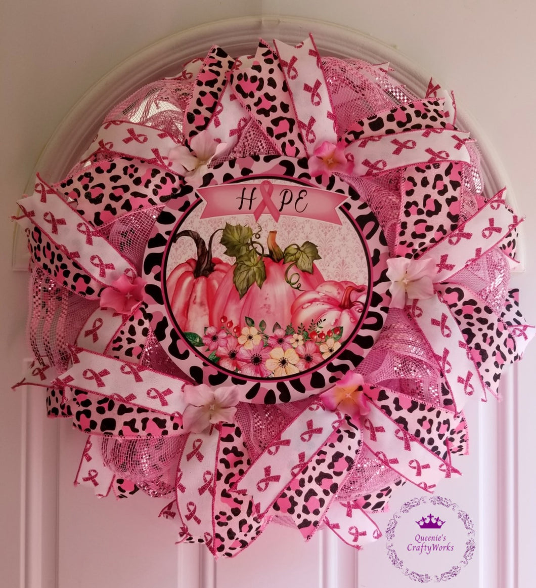 Breast Cancer Awareness Pancake Wreath