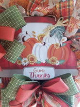 Load image into Gallery viewer, &quot;Give Thanks&quot; Fall Wreath
