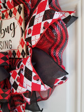 Load image into Gallery viewer, Argyle/Harlequin Ladybug Wreath

