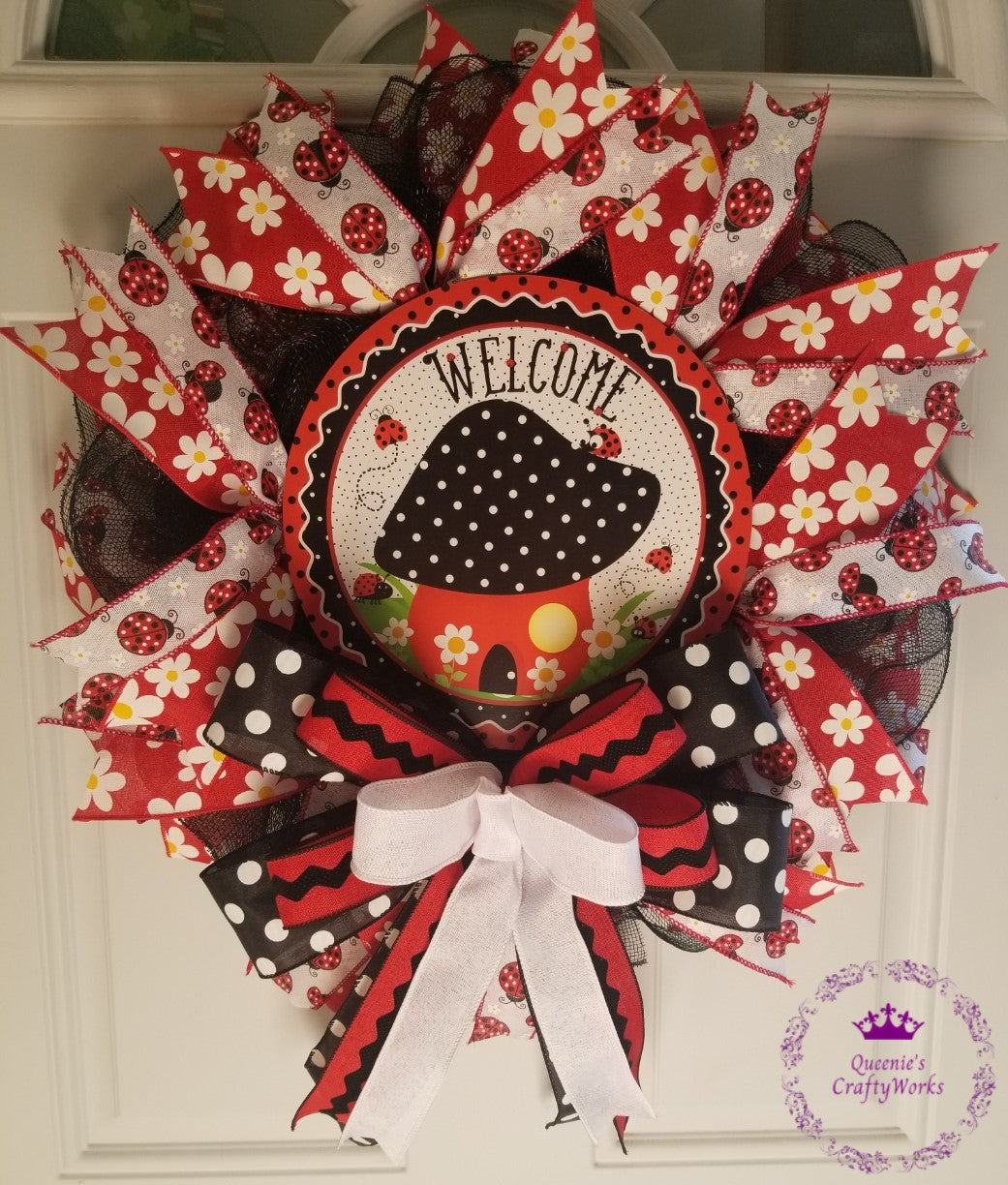 Welcome Ladybug/Mushroom Pancake Wreath