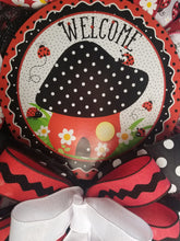 Load image into Gallery viewer, Welcome Ladybug/Mushroom Pancake Wreath
