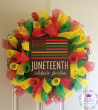 Load image into Gallery viewer, Large Curl Juneteenth Wreath

